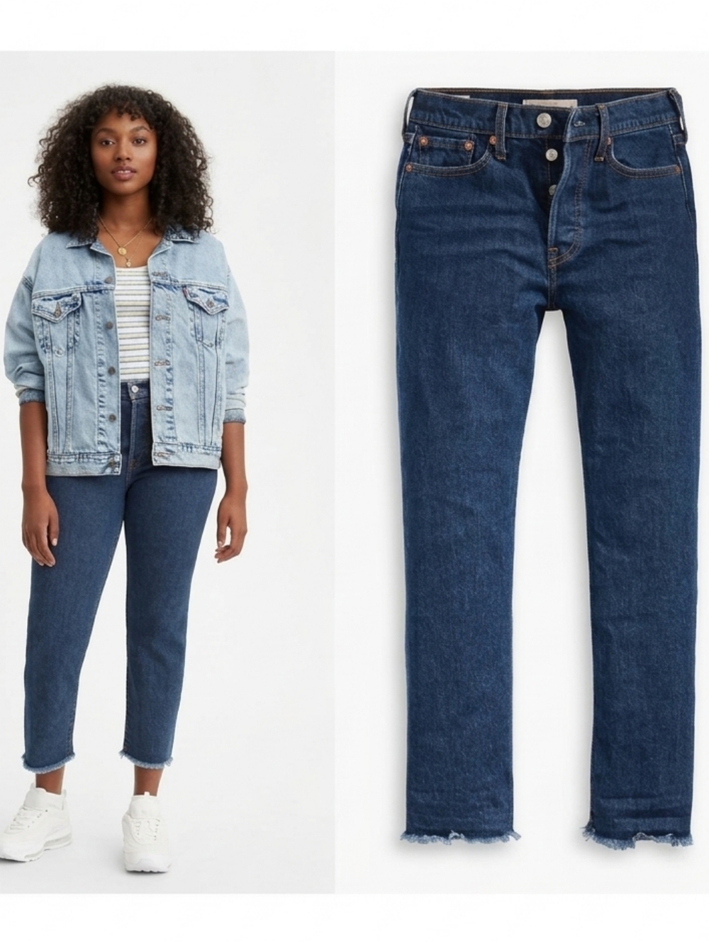 LEVI'S Wedgie Straight Fit Jeans High Rise Below The Belt Wash Plus Size 32